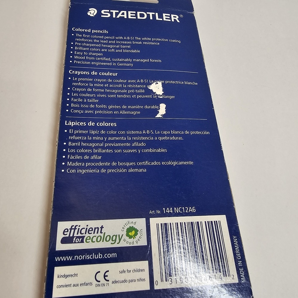 Staedtler Noris Club Colored Pencils 12 Pack Pre Sharpened New - Picture 9 of 11